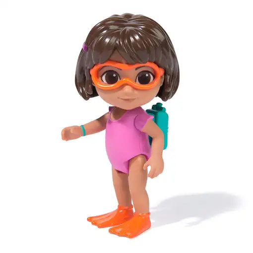 DORA LA EXPLORADORA - Pack de Aventura Acuática Dora y Botas: 2 Figuras Articulada