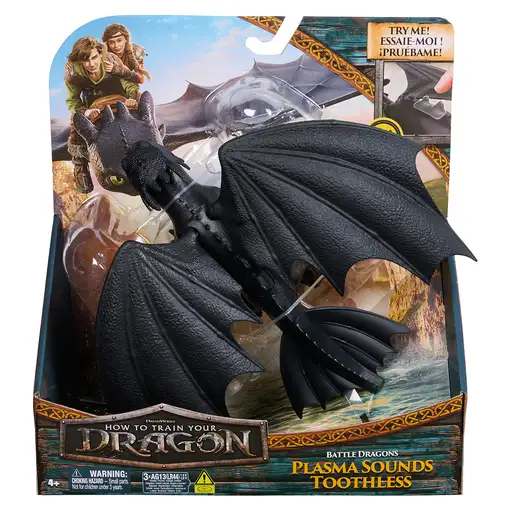 DreamWorks Dragons - Figura Dragón Desdentao de Batalla de Cómo Entrenar a tu Drag