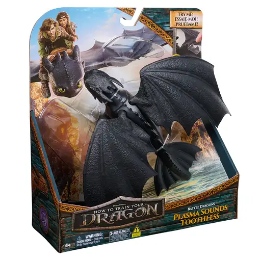 DreamWorks Dragons - Figura Dragón Desdentao de Batalla de Cómo Entrenar a tu Drag