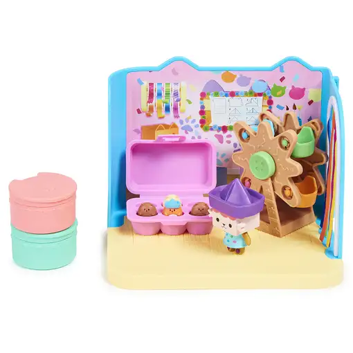 Gabby's Dollhouse , Sala de Baby Box Craft-a-riffic con la figura del gato Bebé Ca