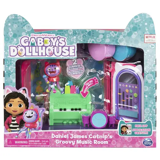 Gabby's Dollhouse , Sala de Baby Box Craft-a-riffic con la figura del gato Bebé Ca