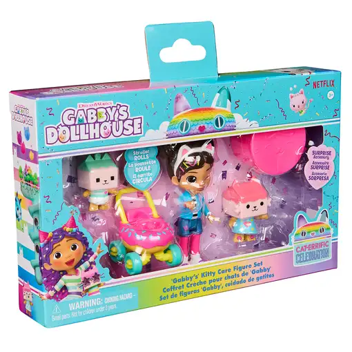 Gabby's Dollhouse LA CASA DE MUÑECAS DE GABBY - PACK FIGURAS CUIDADO DE GATITOS: 3