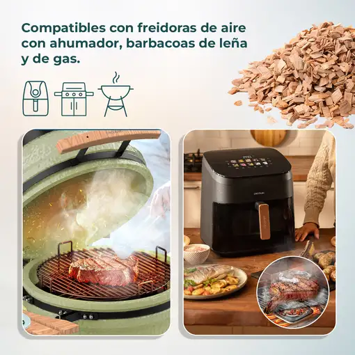 Cecotec Accesorios para Freidora sin aceite Smokin' Apple Chips