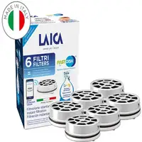 Pack 6 filtros Fast Disk LAICA - Carbono