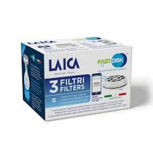 Pack 3 filtros Fast Disk LAICA - Carbono