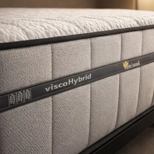 Colchón 135 x 190 Muelles Ensacados Viscoelástico, Premium 28cm, Firmeza Perfecta