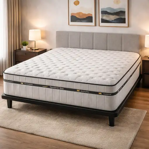 Colchón 150 x 200 Muelles Ensacados Viscoelástico, Premium 28cm, Firmeza Perfecta