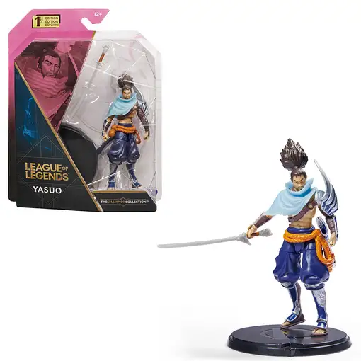 League of Legends , figura coleccionable de Yasuo de 10,2 cm con detalles de gran