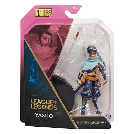 League of Legends , figura coleccionable de Yasuo de 10,2 cm con detalles de gran