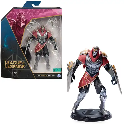 League of Legends - FIGURA PREMIUM ZED - Figura Zed 15 cm Coleccionable - Detalles