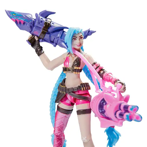 League of Legends , paquete con figuras coleccionables y accesorios de Jinx exclus