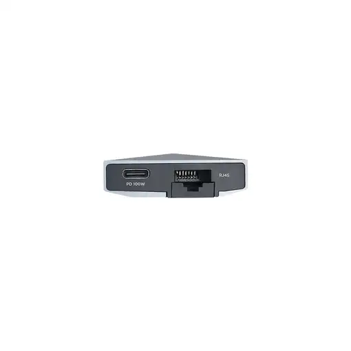 AISENS USB-C Dock 9 en 1, USB-C a 1x HDMI, 1xRJ45, 3x USB, 1x PD, 1x Audio, 1x SD,