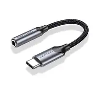 Vention BGMHF cable de audio 1 m 3,5mm USB Tipo C Negro, Gris