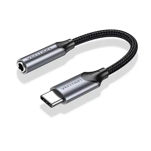 Vention BGMHF cable de audio 1 m 3,5mm USB Tipo C Negro, Gris