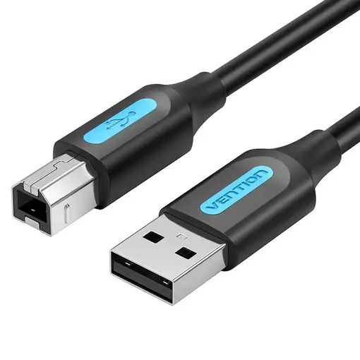 Vention Cable USB 2.0 Impresora COQBJ/ USB Tipo-B Macho - USB Macho/ 5m/ Negro