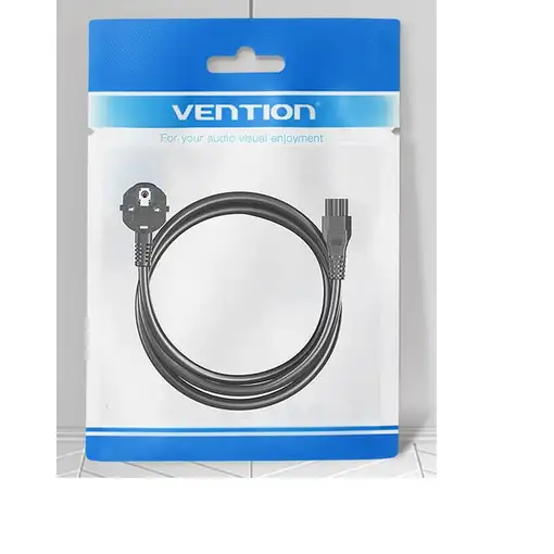 Vention ZCKBAC cable de transmisión Negro 1,8 m Enchufe tipo F IEC C5