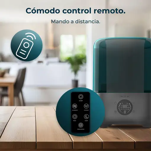 Cecotec Breezecare 2900 Smart humidificador Vapor 4,5 L Negro, Blanco, Verde 30 W