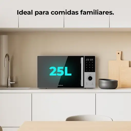 Cecotec Proclean 2500 Negro, Gris Solo microondas Encimera 25 L 850 W
