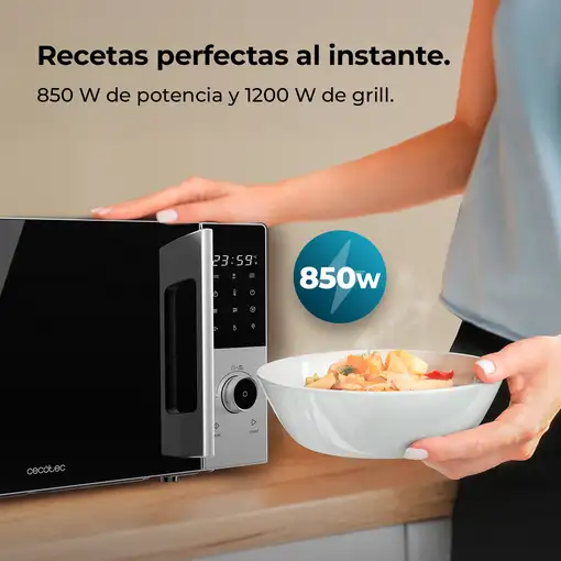 Cecotec Proclean 2500 Negro, Gris Solo microondas Encimera 25 L 850 W
