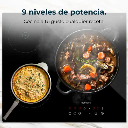 Cecotec 02852 hobs Negro Integrado Cerámico 3 zona(s)