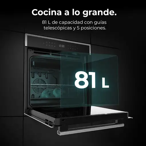 Horno 81 L Negro 02818 CECOTEC