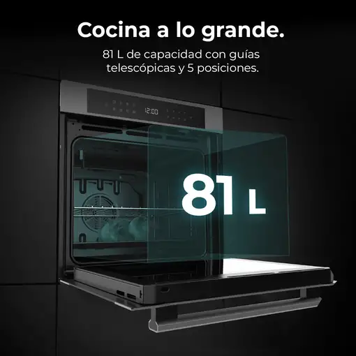 Horno 81 L Negro 02819 CECOTEC