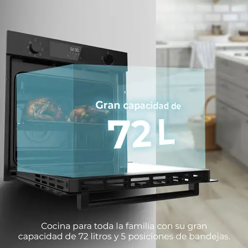 Horno 72 L Acero inoxidable 02809 CECOTEC