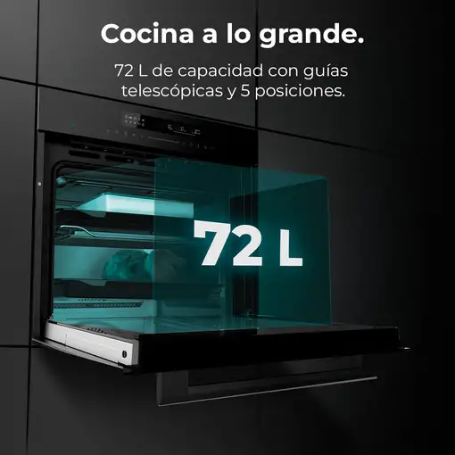 Horno 72 L Negro 02832 CECOTEC