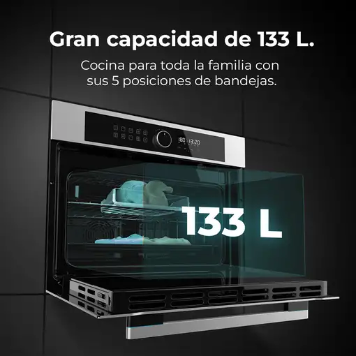 Horno 133 L Acero inoxidable 02827 CECOTEC