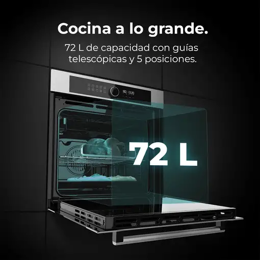 Cecotec Horno Multifunción Air Fryer Bolero Hexa AF316000 Inox A
