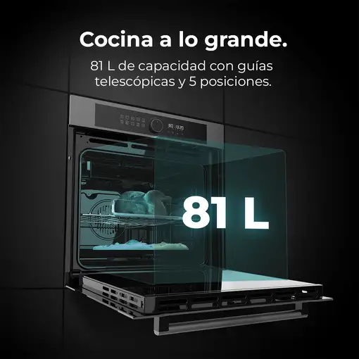 Horno 81 L Negro 02814 CECOTEC