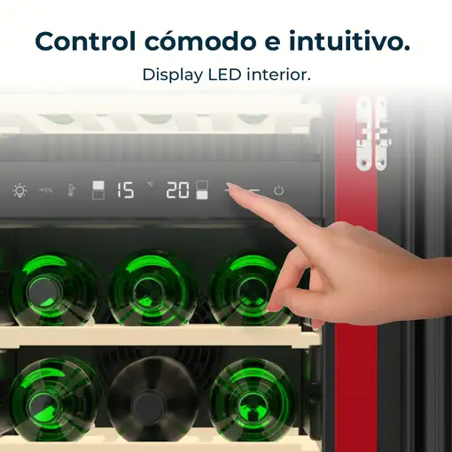 Cecotec Bolero GrandSommelier Origin Duo 30 Hit Red Nevera de vino Independiente R