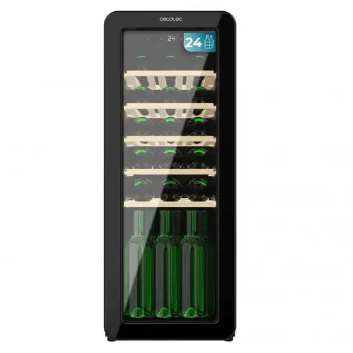 Cecotec Bolero GrandSommelier Origin 24 Hit Black Nevera de vino Independiente Neg