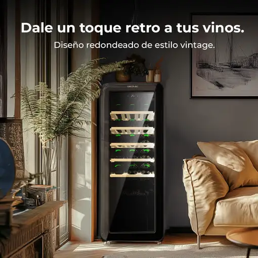Cecotec Bolero GrandSommelier Origin 24 Hit Black Nevera de vino Independiente Neg