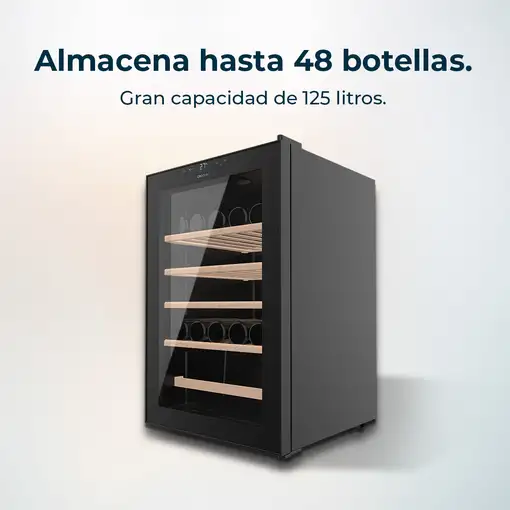 Cecotec Vinoteca Bolero GrandSommelier 4850 Black Compressor