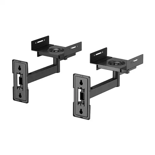 AISENS Soporte Universal De Pared Giratorio E Inclinable Para Altavoces, Negro