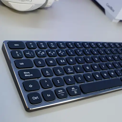 CoolBox TECLADO INALAMBRICO RETROILUMINADO MOONLIGHT KEY B431 USB-C+BT5.1+RF2.4G G