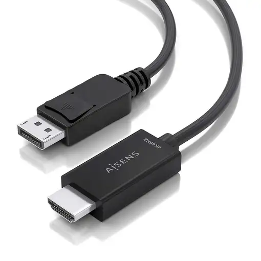 AISENS Cable conversor DisplayPort a HDMI 4K@60Hz, DP/M-HDMI/M, Negro, 3.0m