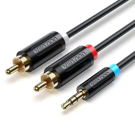 Vention BCL cable de audio 8 m 3,5mm 2 x RCA Negro