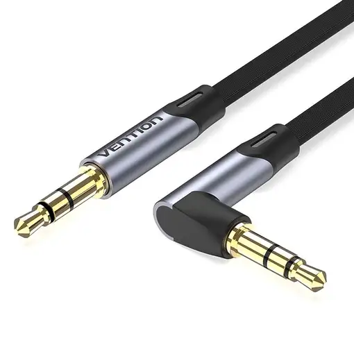 Vention BANH cable de audio 5 m 3,5mm Negro, Gris