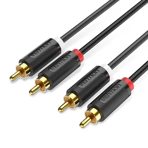 Vention BCMBF cable de audio 1 m 2 x RCA Negro