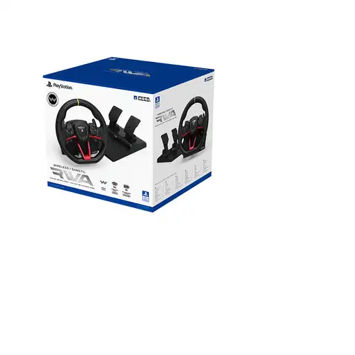 Hori SPF-022U mando y volante Negro RF/USB Volante + Pedales