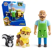 PAW Patrol La patrulla canina, set de figuras de Rubble y el Sr. Porter con figura