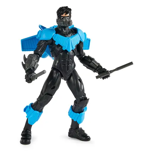DC Comics , Batman Adventures, figura de acción de Nightwing con 15 accesorios