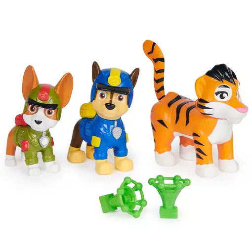 PAW Patrol Patrulla Canina - Figuras DE ACCIÓN Jungle PUPS: Chase, Tracker y Tiger