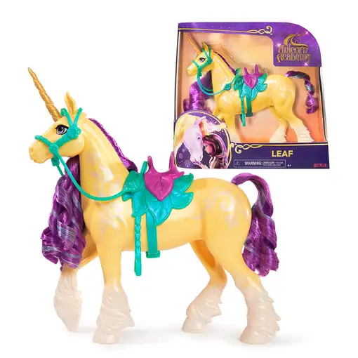 Unicorn Academy ACADEMIA UNICORNIO - Figura Brizna 'Leaf' de 28 cm con movimiento