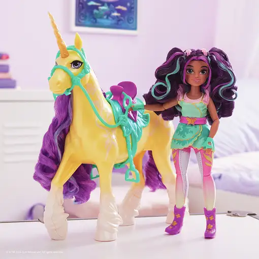 Unicorn Academy ACADEMIA UNICORNIO - Figura Brizna 'Leaf' de 28 cm con movimiento