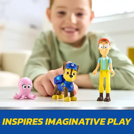 PAW Patrol La patrulla canina, set de figuras de Chase y el Capitán Turbot