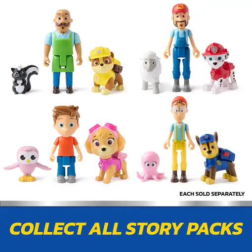 PAW Patrol La patrulla canina, set de figuras de Chase y el Capitán Turbot