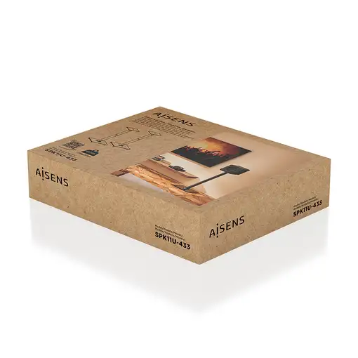 AISENS Soporte Universal De Suelo Para Altavoces, Negro